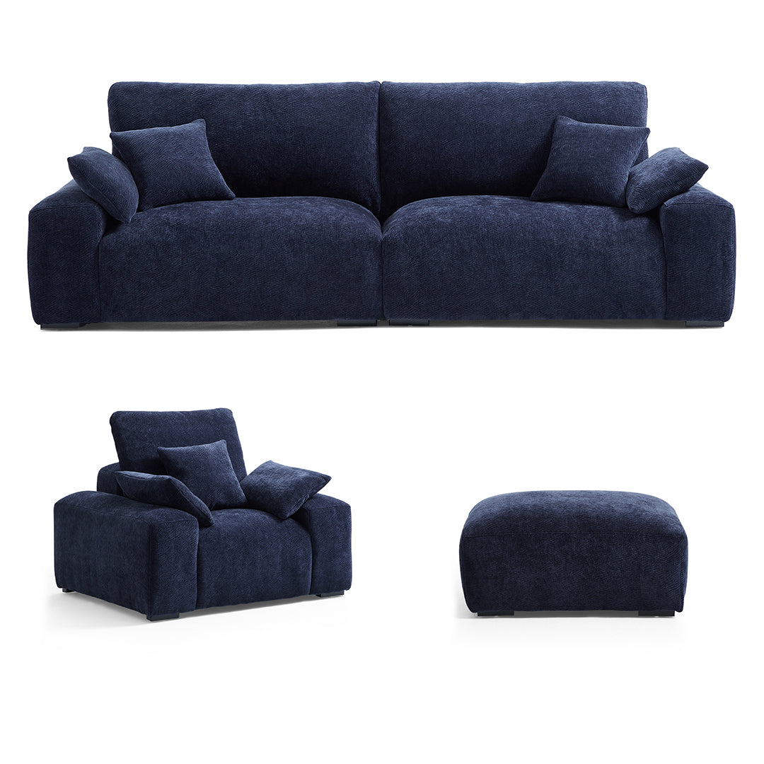 The Empress Navy Blue Sofa Set-hidden