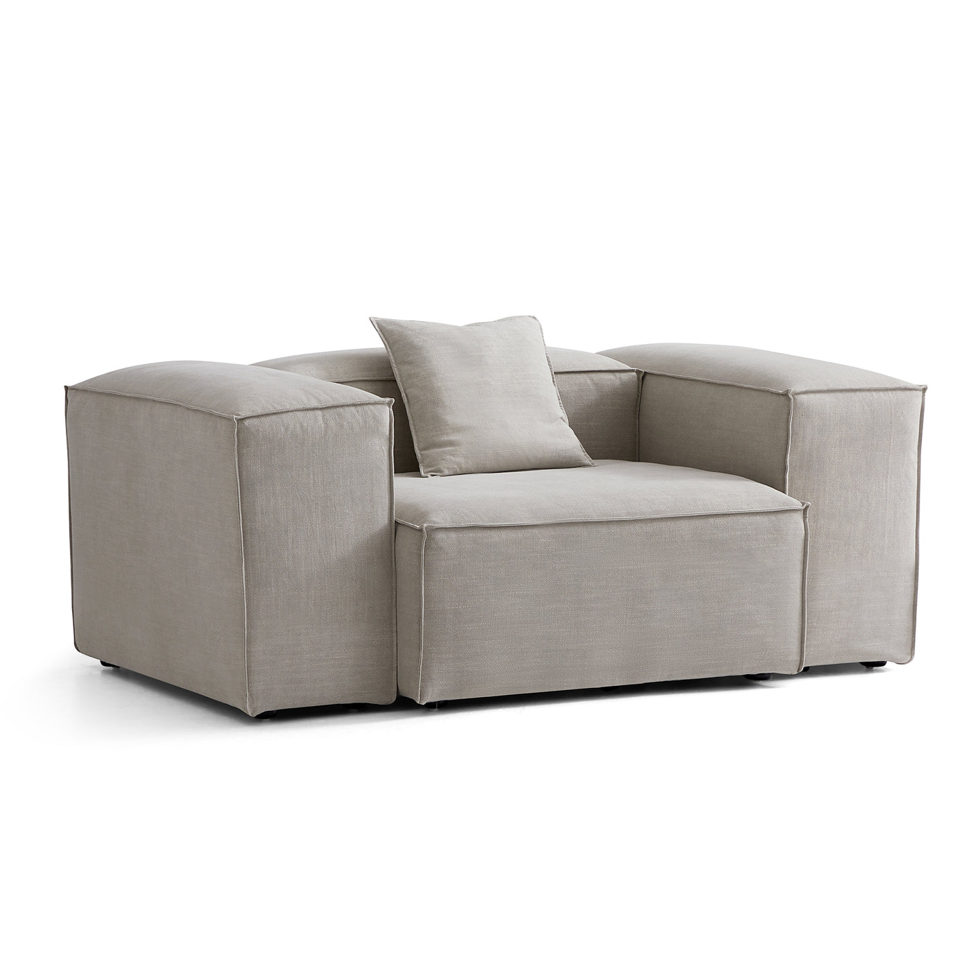 Freedom Modular New Gray Accent Armchair-Sand-High