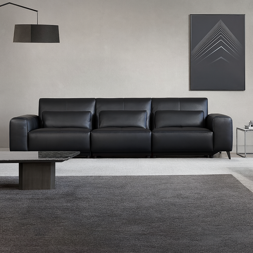 Alto Top Grain Leather Power Recliner Sofa