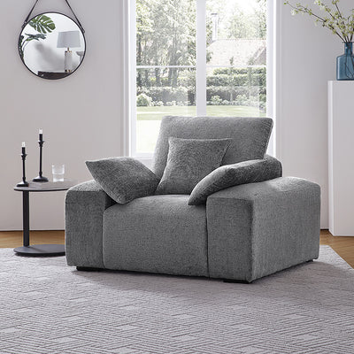 The Empress Beige Armchair-Gray