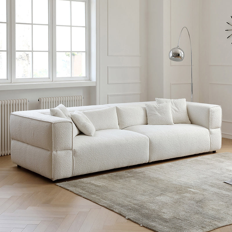 Nordic Modern Gray Sofa-White
