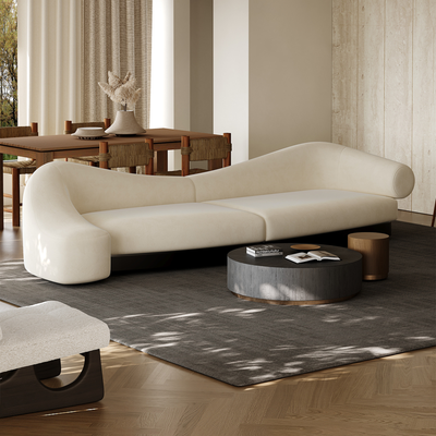 Arcana Curved Premium Velvet Sofa