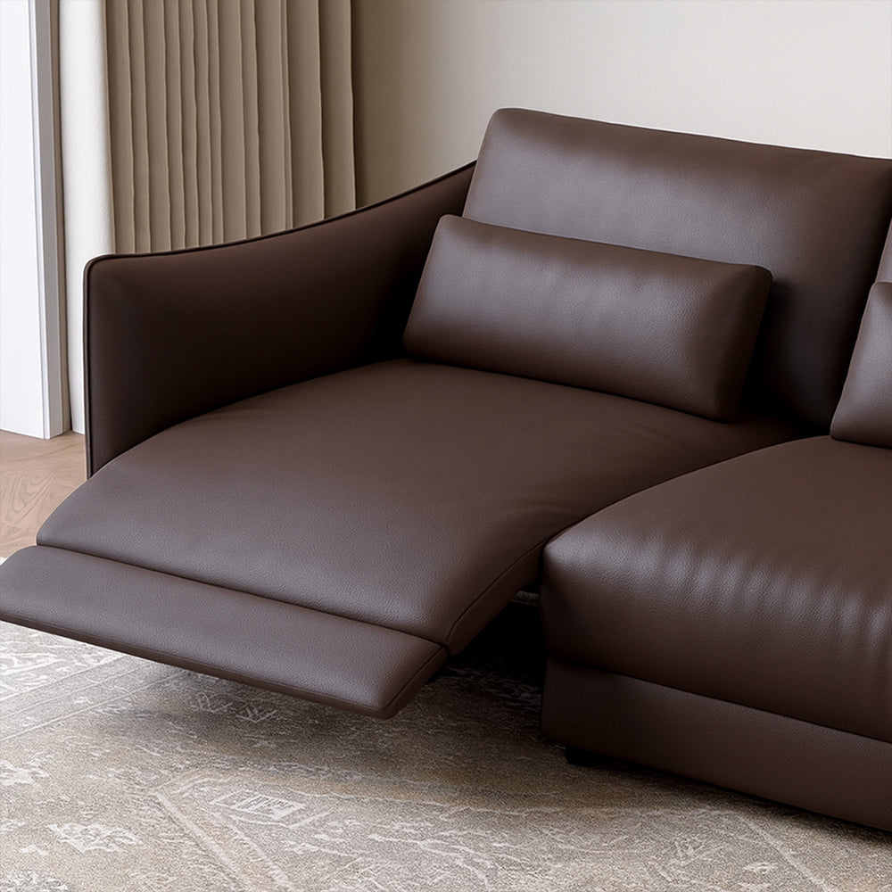 Ashby Top Grain Leather Power Recliner Sofa
