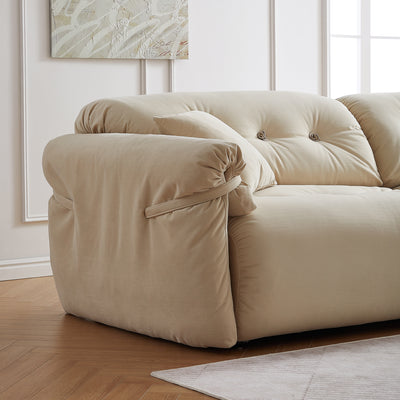 Butter Tufted Sofa-Khaki