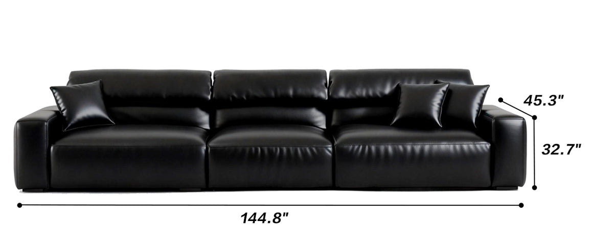 Chestnut Tan Leather Sofa