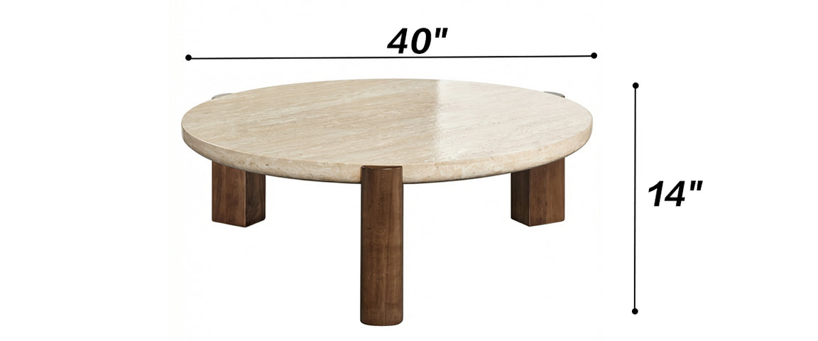 Amaya Round Coffee Table Set
