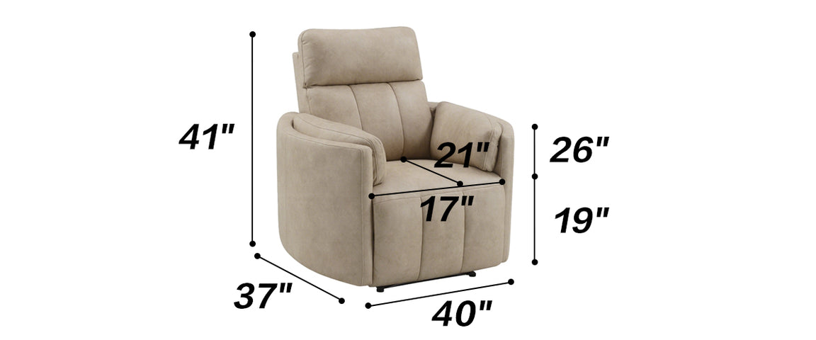 Maison Leathaire Power Recliner Chair