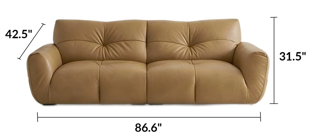 Cocoa Loaf Leather Sofa
