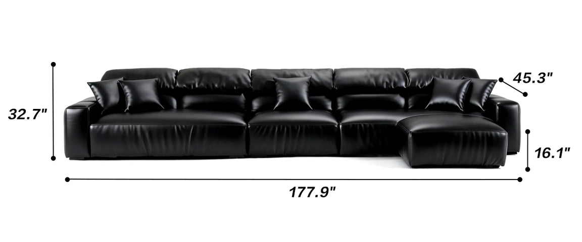 Chestnut Tan Leather Sofa and Ottoman