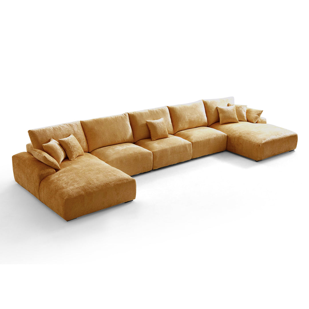 Empress Sofa | Modular Double Chaise Sofa with Expandable Seating