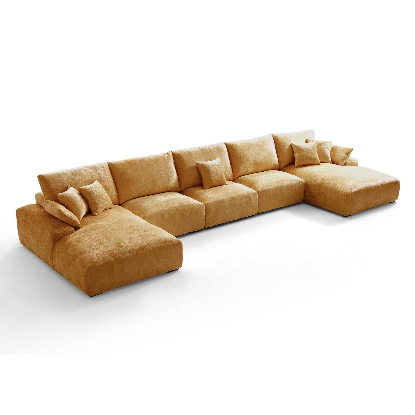 The Empress Green U-Shaped Sectional