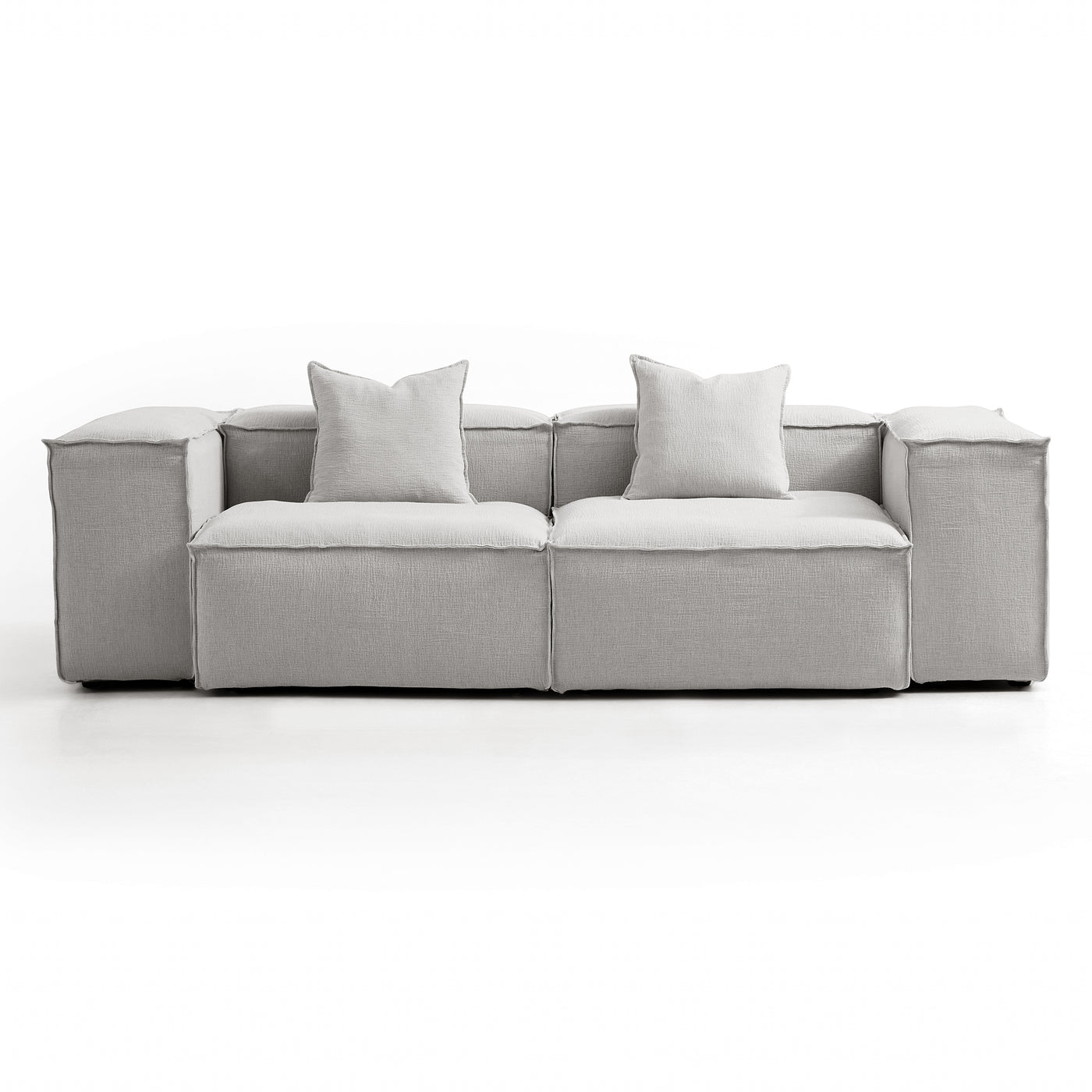 Freedom Modular Khaki Sofa-Gray-High-106.3″