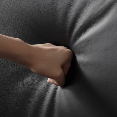 Deacon Minimalist Top Grain Leather Sofa