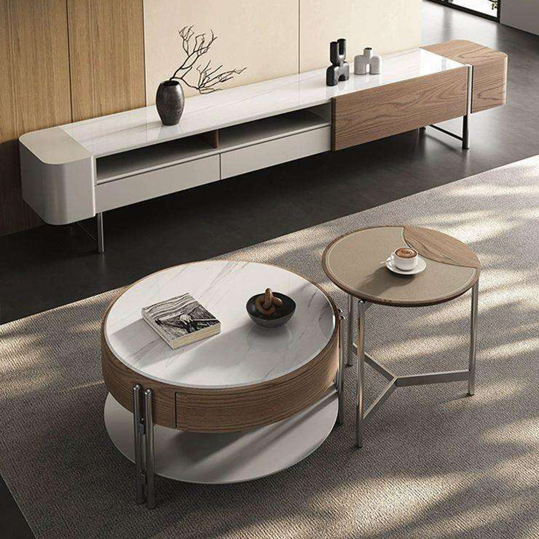 Larkin Round Luxe Coffee Table Set