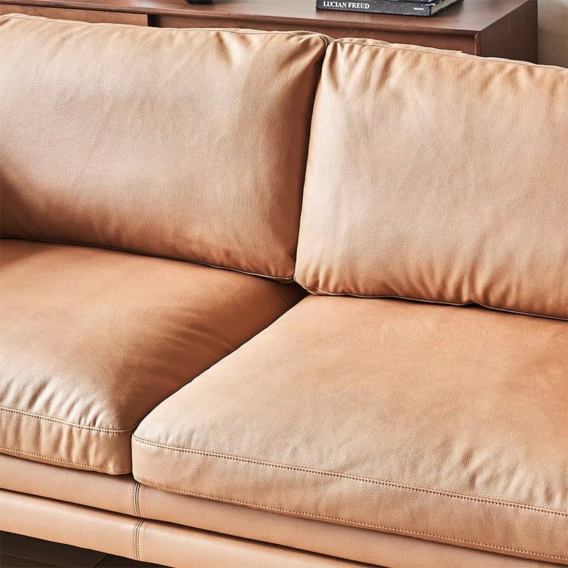 Chic Light Brown Leathaire Couch-Camel