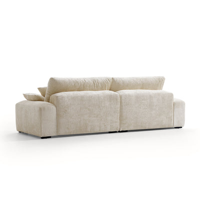 The Empress Beige Sofa-Beige-106.3″