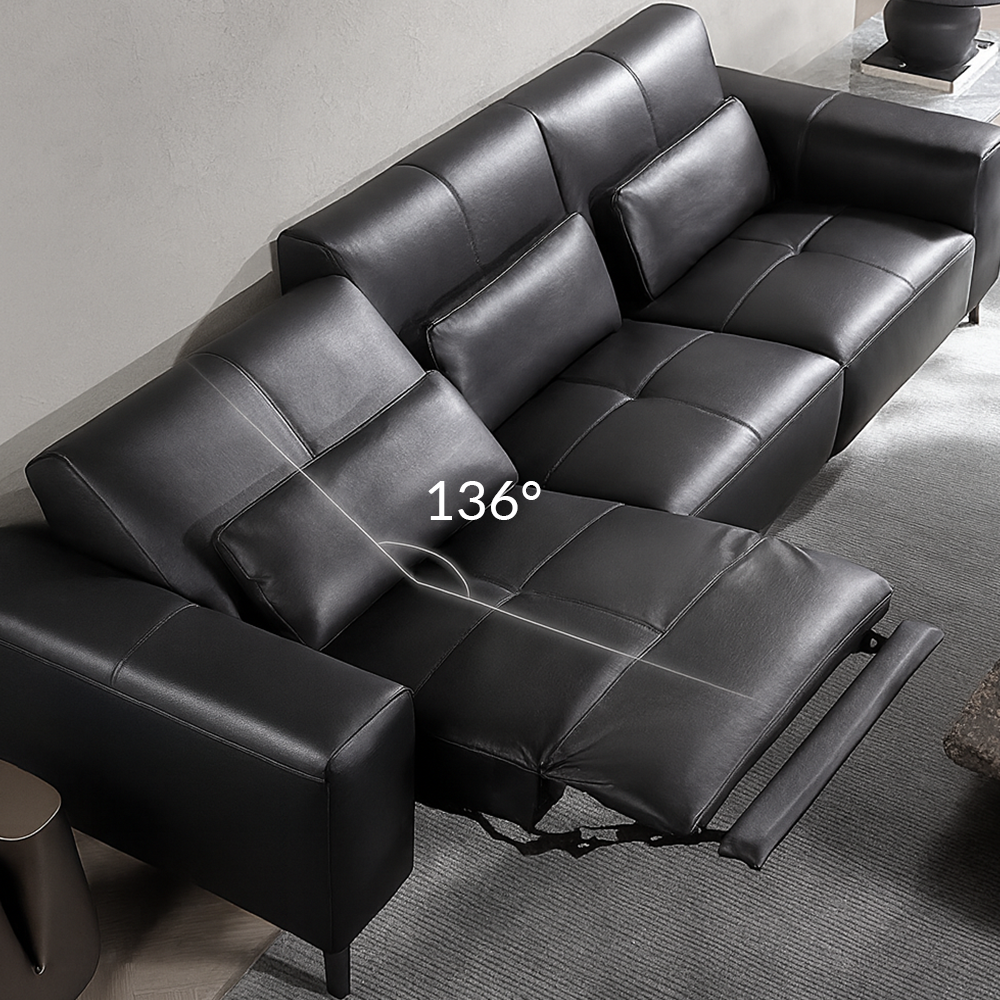 Alto Top Grain Leather Power Recliner Sofa