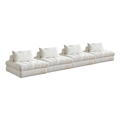 Block Modular White Sectional-White