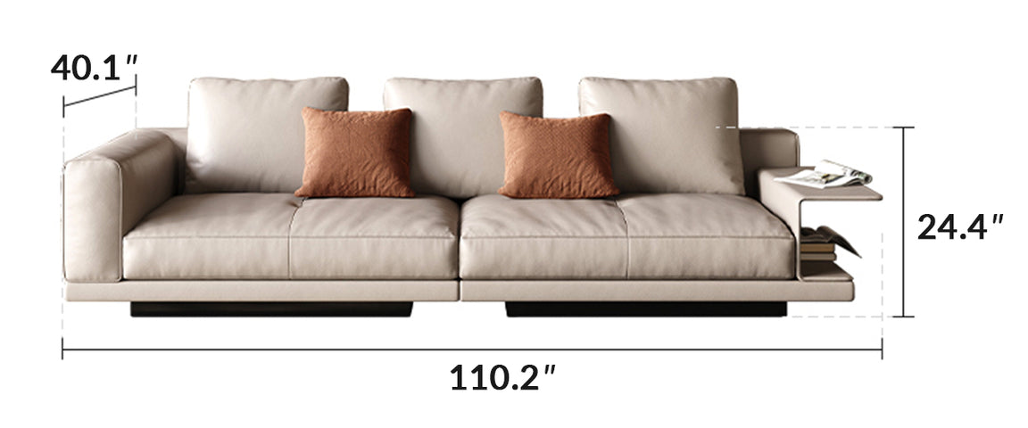 Connery Elevate Floating Leather Sofa