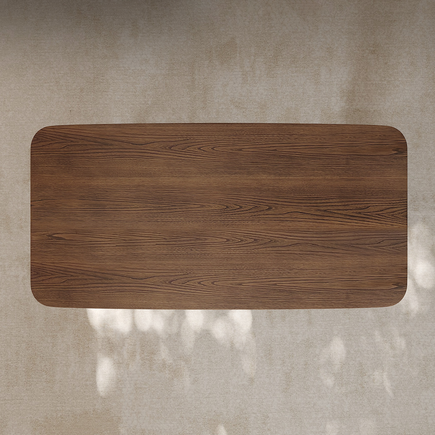 Nori Curved Leg Walnut Dining Table