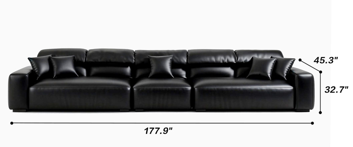 Chestnut Tan Leather Sofa