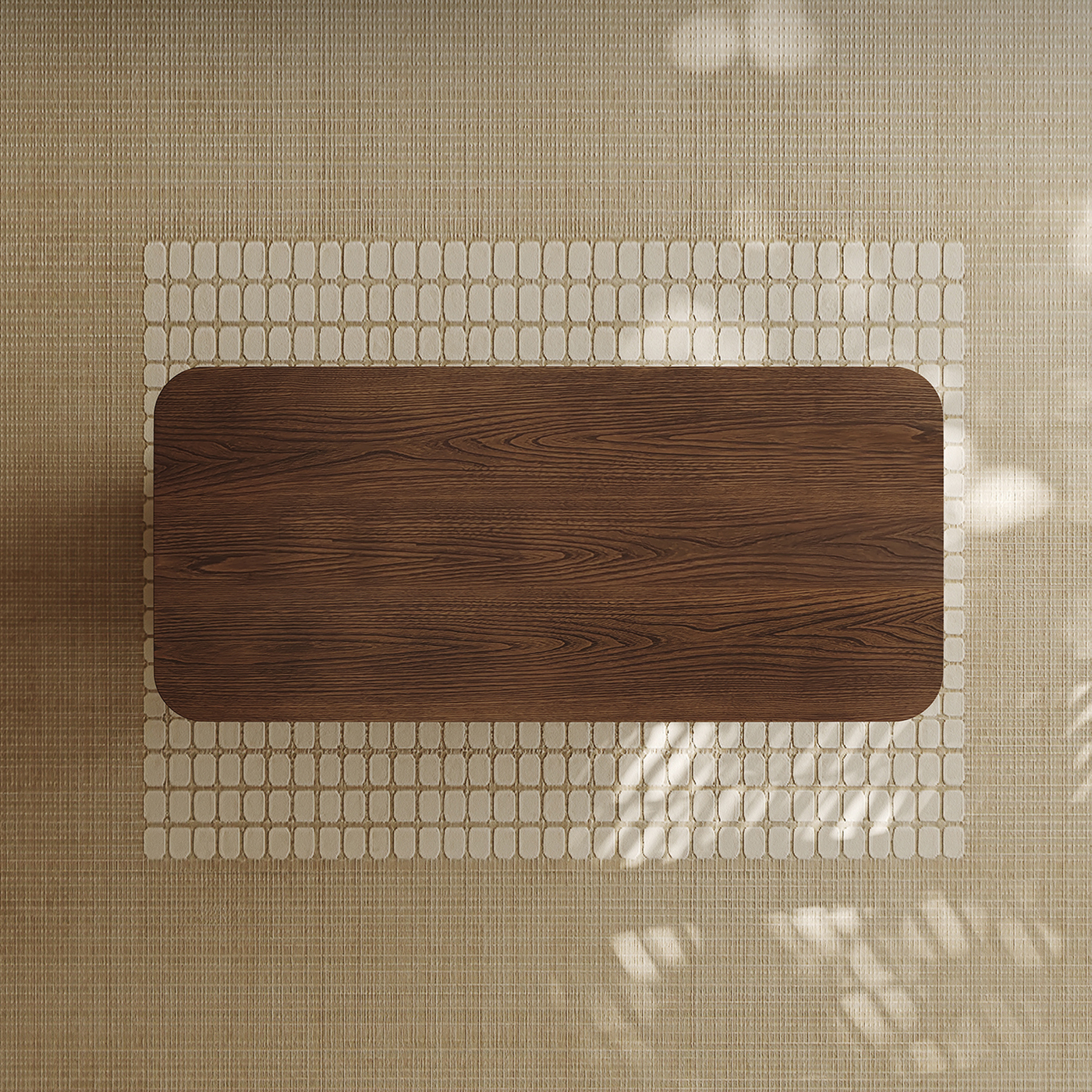 Orin Rounded-Edge Walnut Dining Table