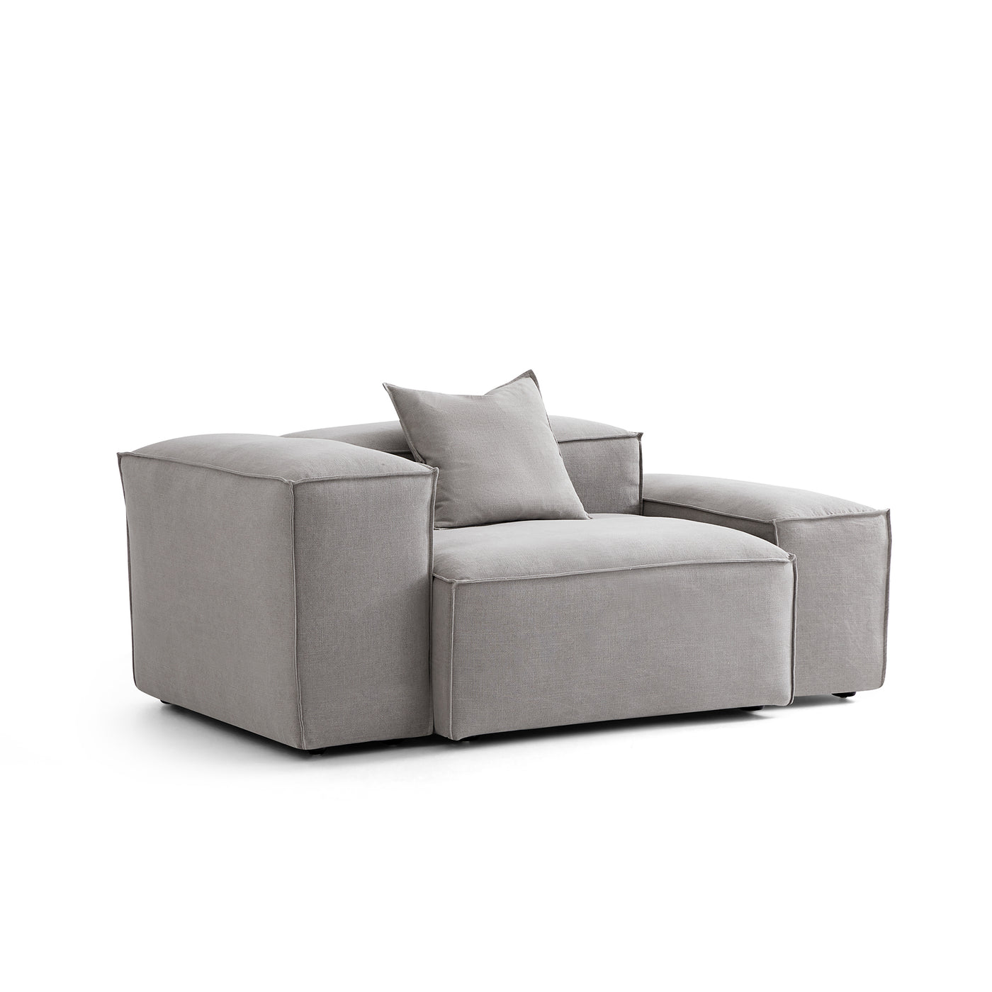 Freedom Modular Accent Armchair-New Gray-Low & High