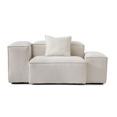 Freedom Modular Accent Armchair-Beige-Low & High