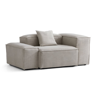 Freedom Modular New Gray Accent Armchair-Sand-Low & High