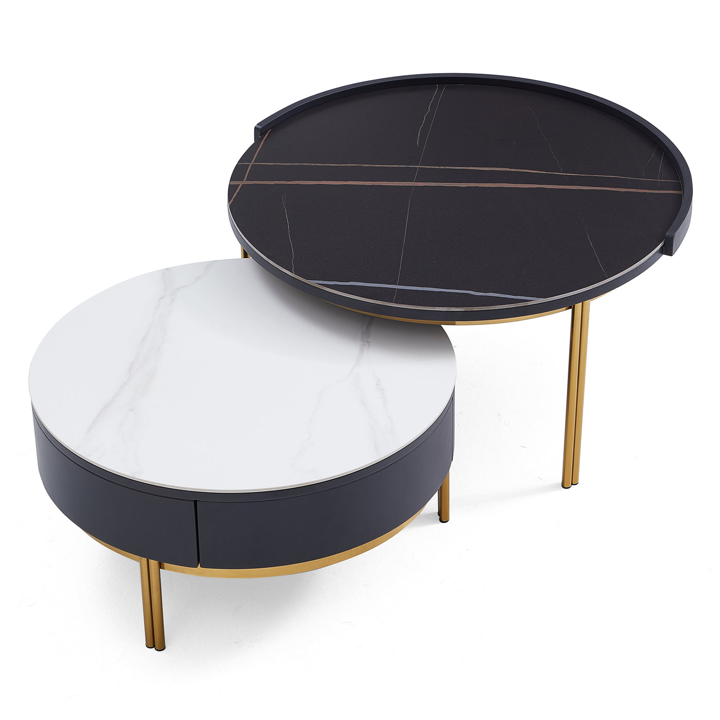 Noble Gilded Coffee Table Set-hidden