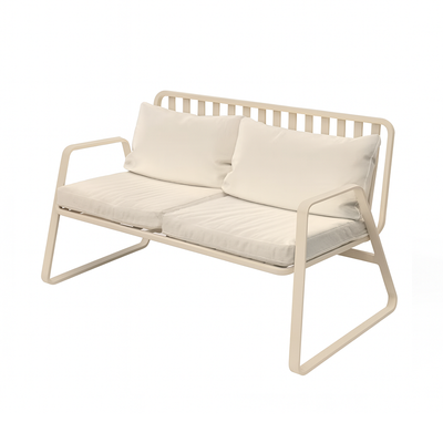 Mykonos Aluminum Outdoor Patio Conversation Set with Cushions