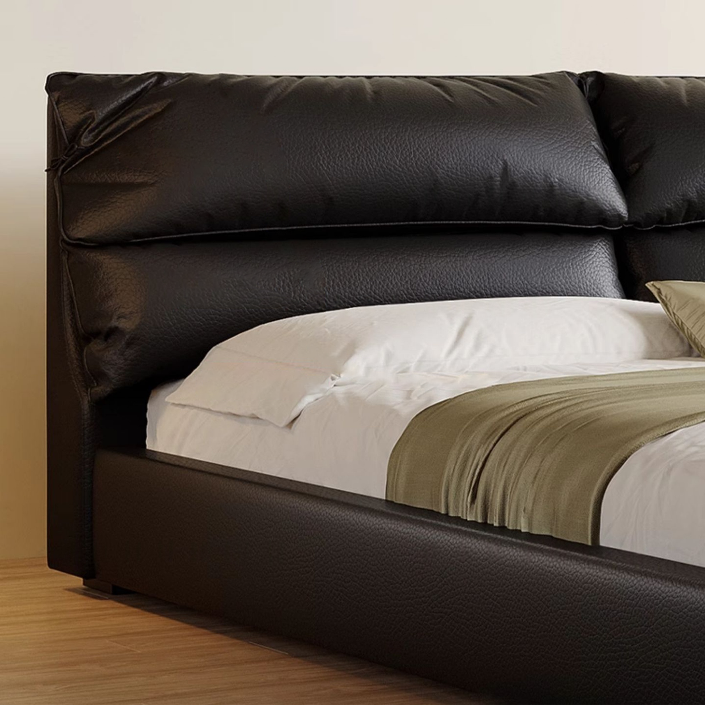 Elephant Ear Soft Leather Bed