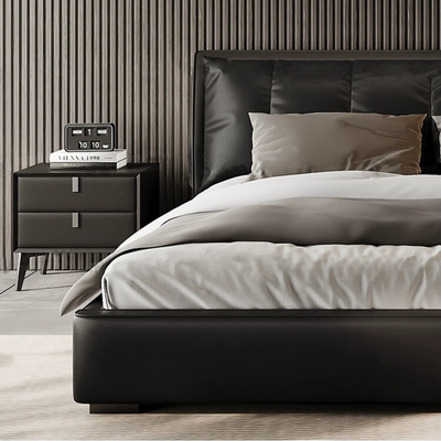 Metropolis Luxe Leather Bed
