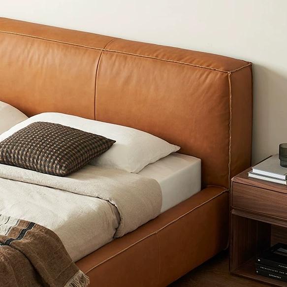 Cinnamon Leather Bed-Tan