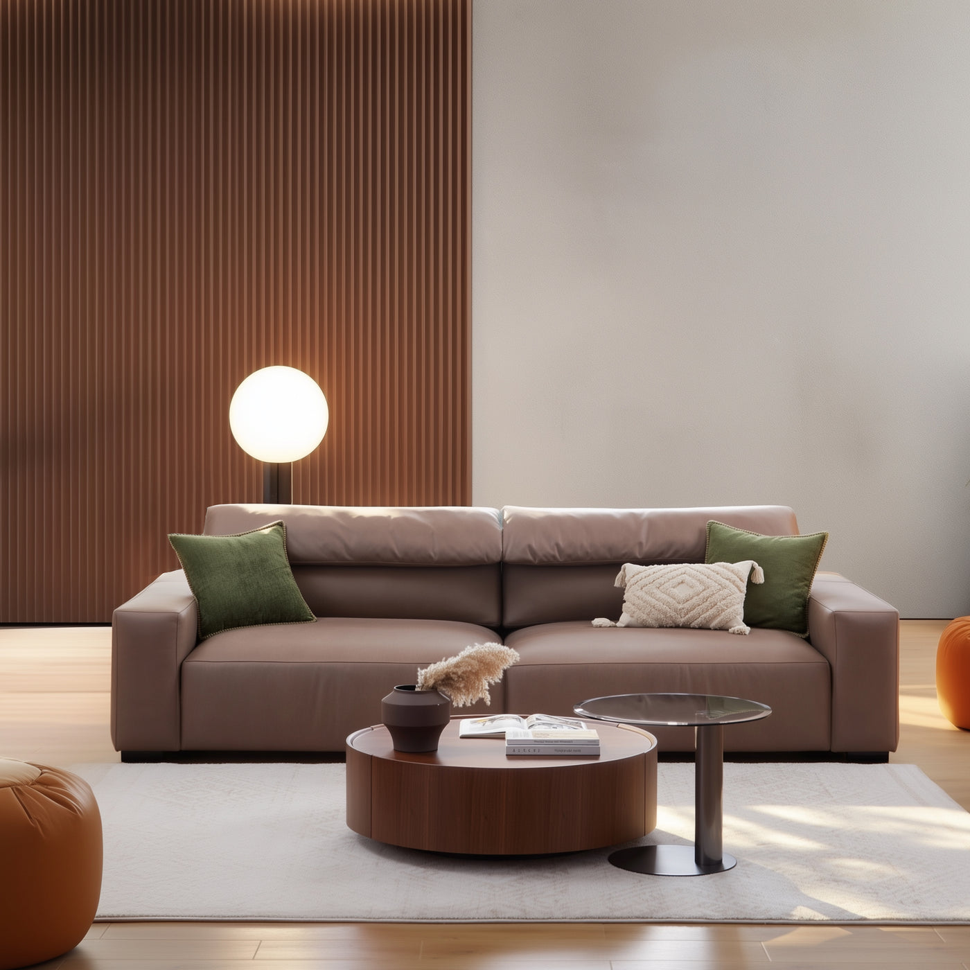 Chestnut Sofa-Brown