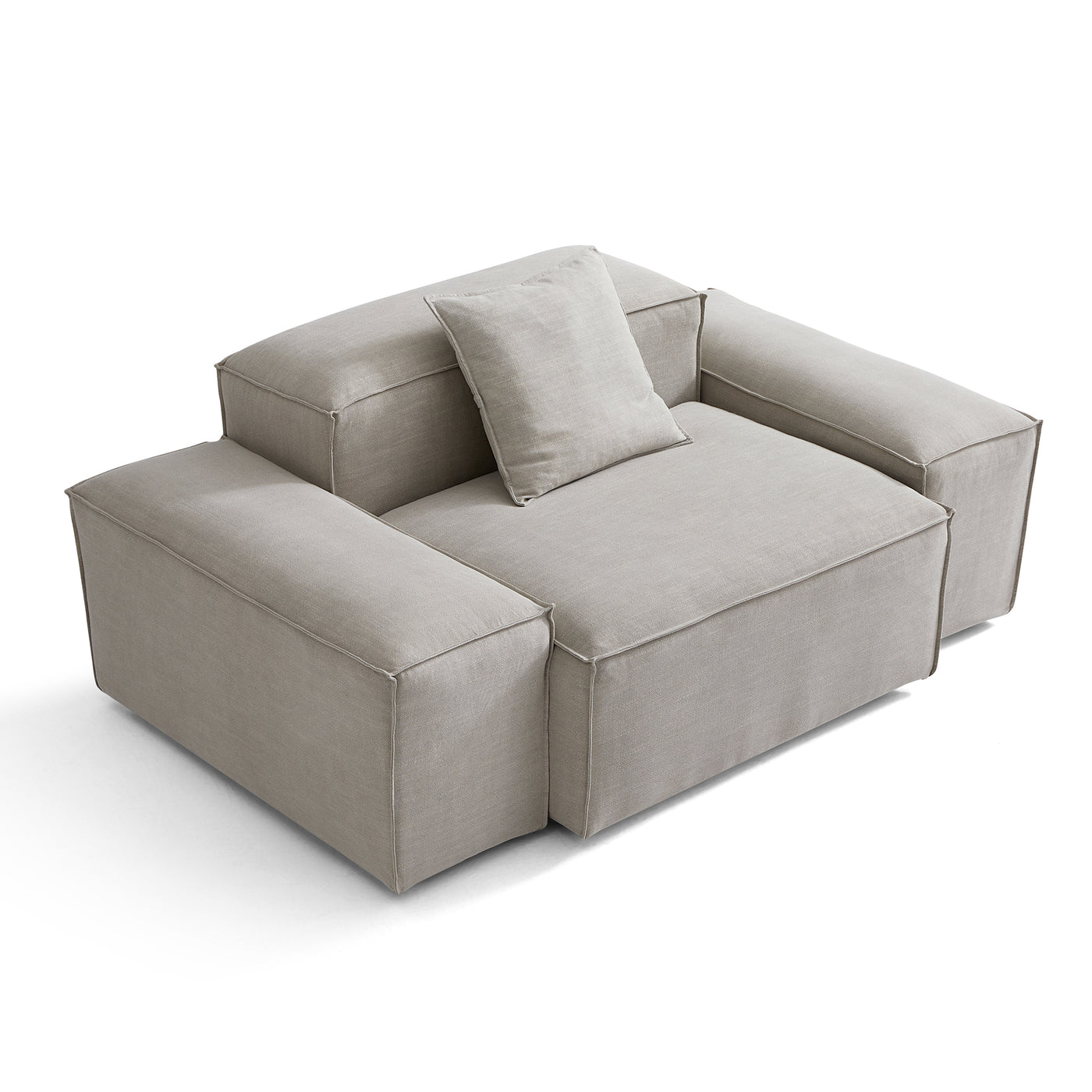 Freedom Modular New Gray Accent Armchair-Sand-Low