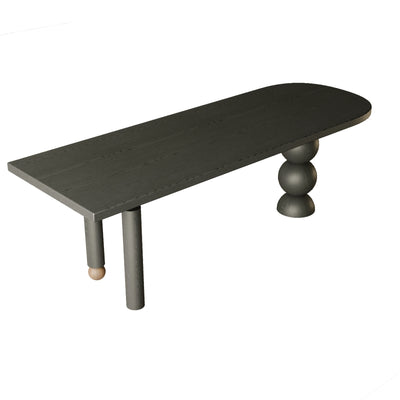 Sculpted Half Circle Dining Table