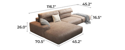 Chestnut Sectional