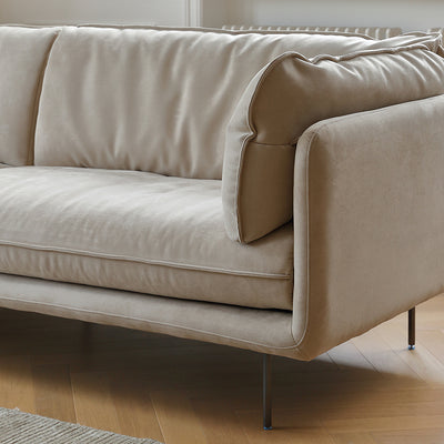 Vanilla Camel Fabric Sofa-Beige