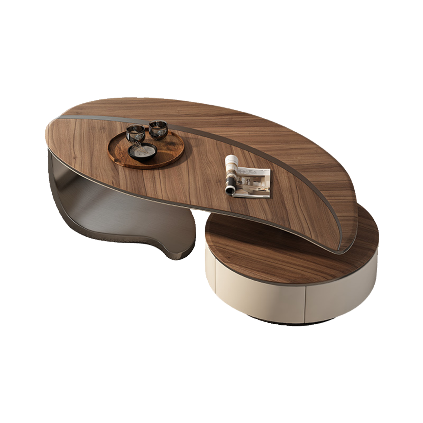 Leaf Curved Coffee Table Set