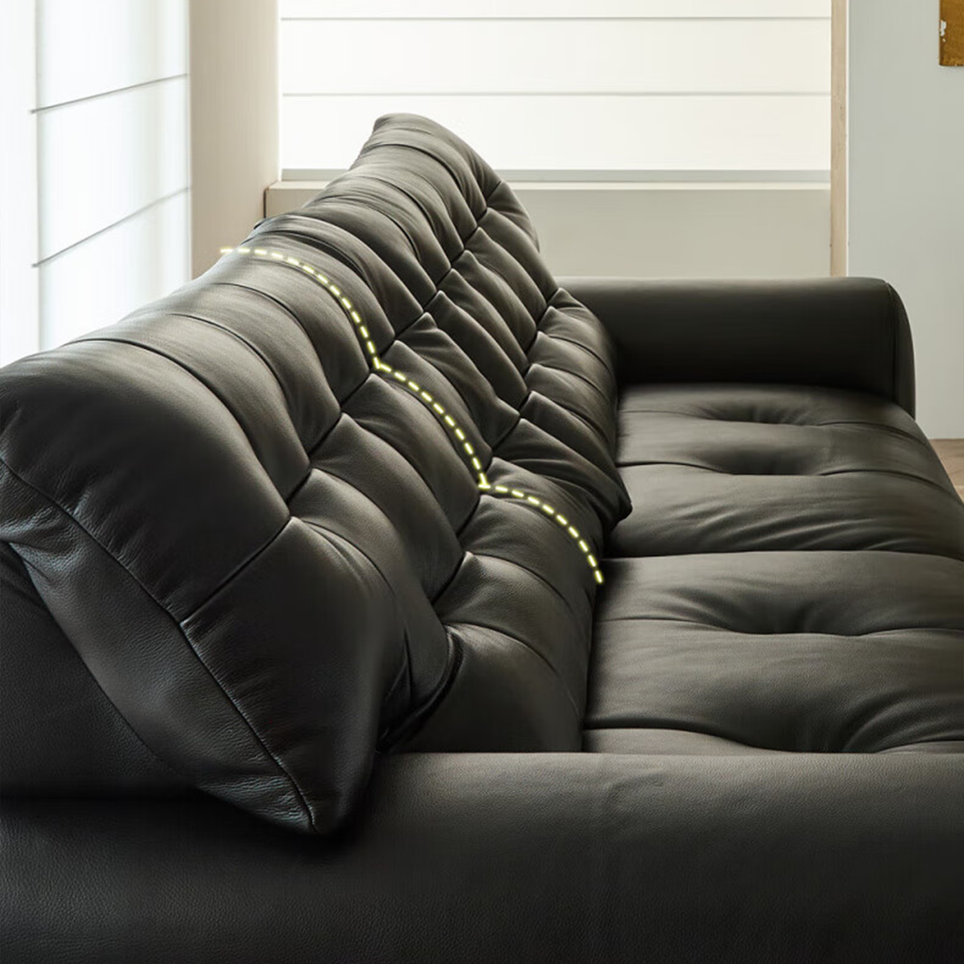 Breeanne Leather Electric Reclining Sofa