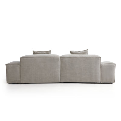 Freedom Modular New Gray Sofa-Sand-106.3"-Low