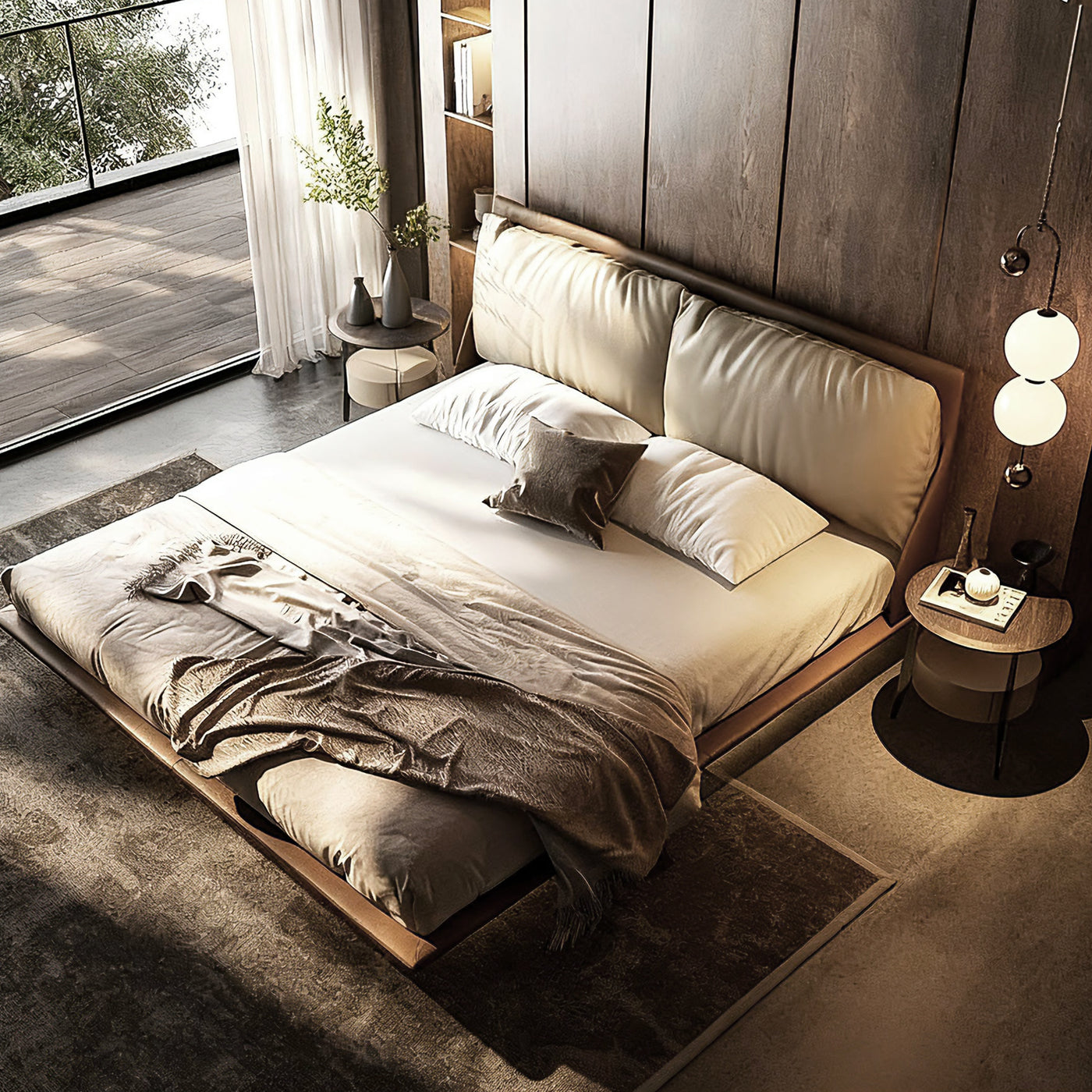 Latte Floating Bed