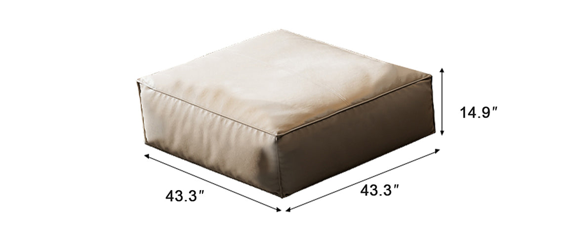 Sugar Cube Leather Sectional