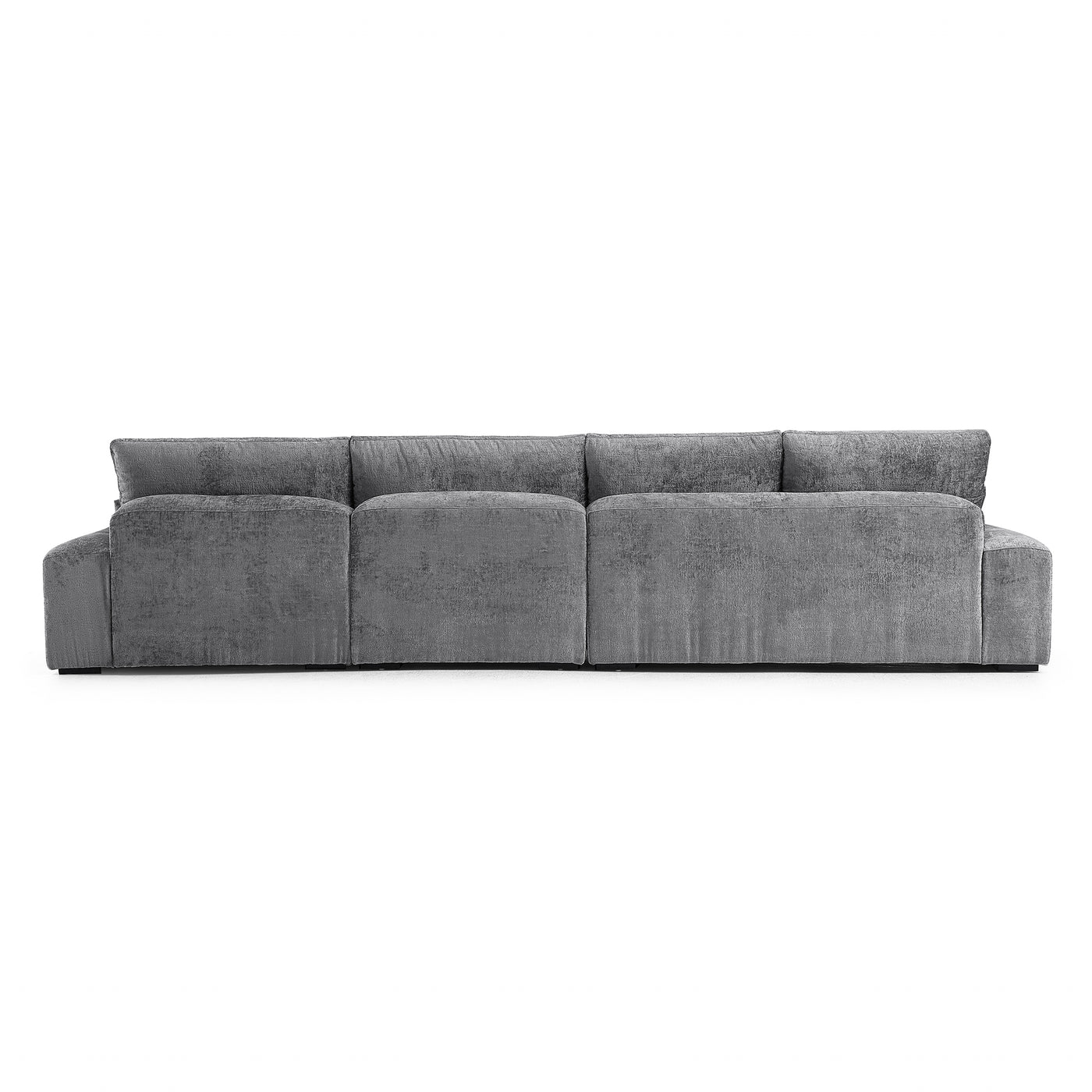 The Empress Beige Sectional-Gray-115.4"