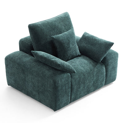 The Empress Green Armchair-Green