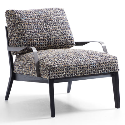 Charcoal Gary Flax Linen Minimalist Leisure Chair-hidden