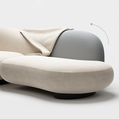 Velvet Curved Sectional Sofa