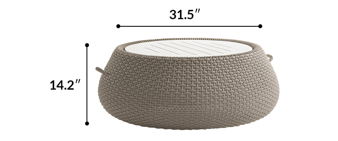 Laguna Outdoor Wicker Sofa Set with Cushions