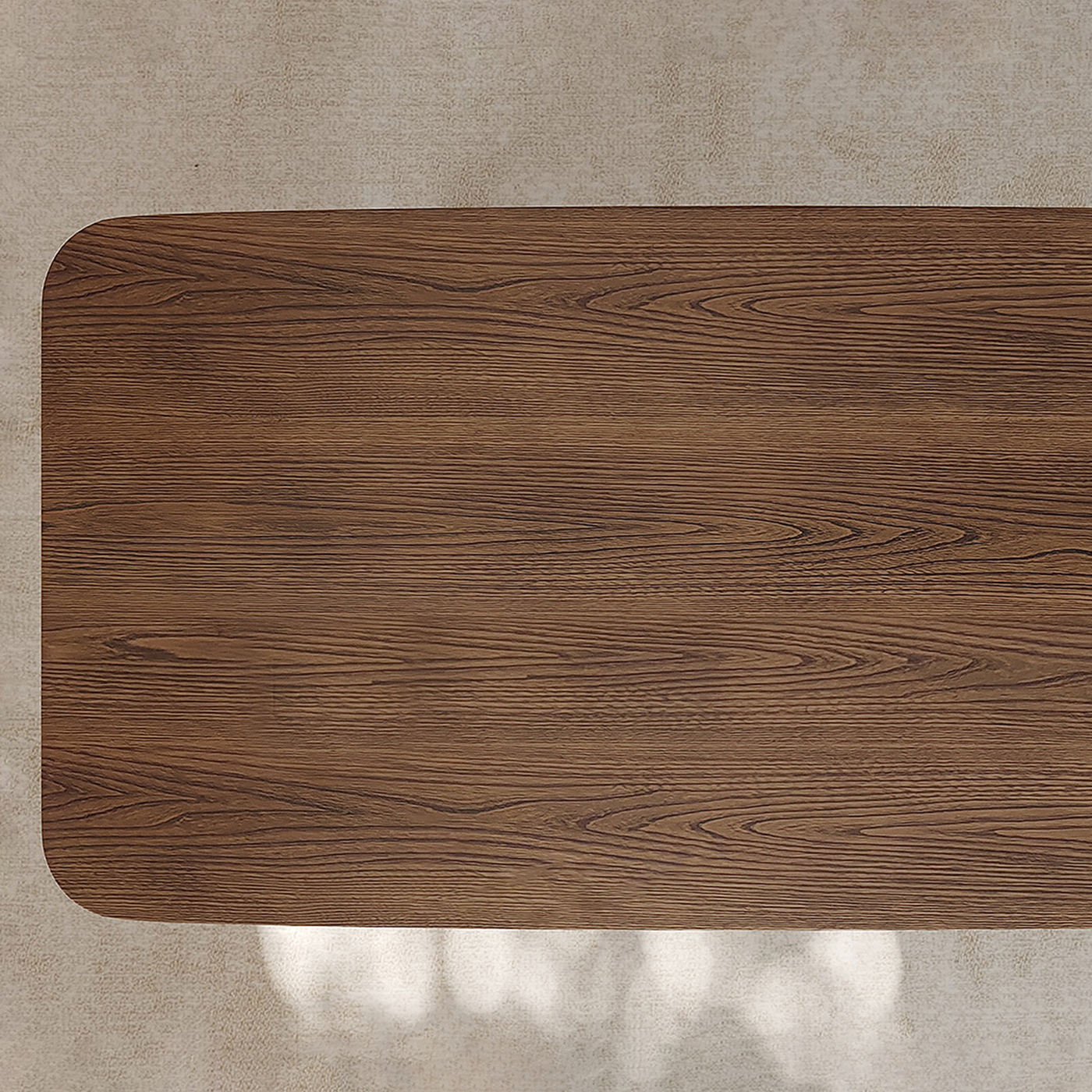 Nori Curved Leg Walnut Dining Table